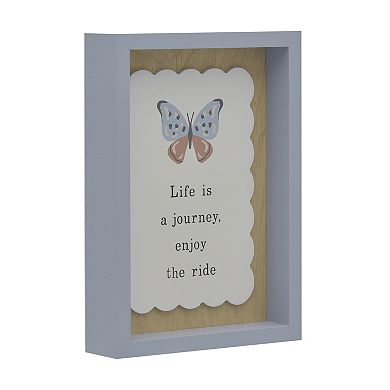 Belle Maison Life is a Journey Caption Box Table Décor