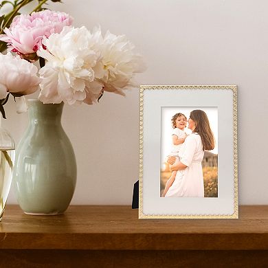 Belle Maison 5" x 7" Mat Gold Tabletop Frame