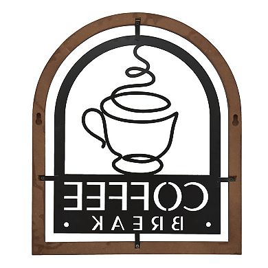 Belle Maison Coffee Break Wood Wall Decor