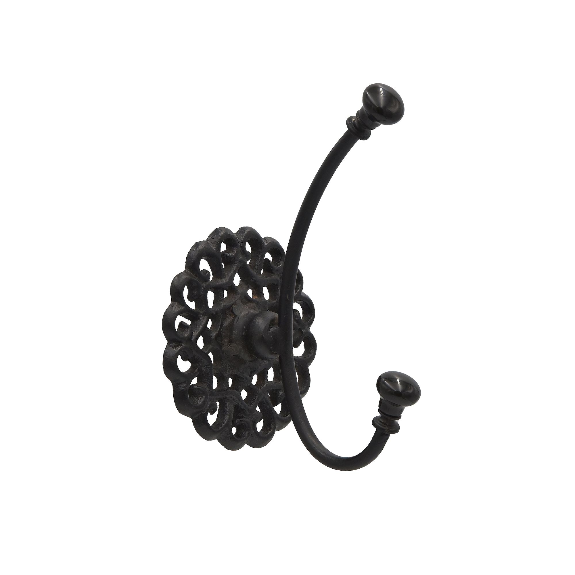 Belle Maison Black Iron Wall Hook