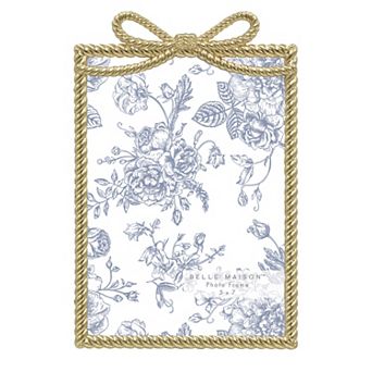 Belle Maison Gold Bow Cast Metal Frame