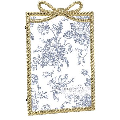 Belle Maison Gold Bow Cast Metal Frame
