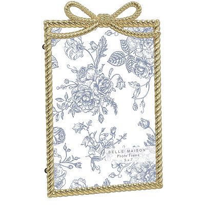 Belle Maison Gold Bow Cast Metal Frame