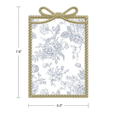 Belle Maison Gold Bow Cast Metal Frame