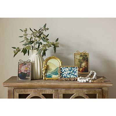 Belle Maison Gold Bow Cast Metal Frame