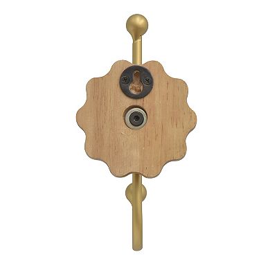 Belle Maison Wood & Iron Single Wall Hook