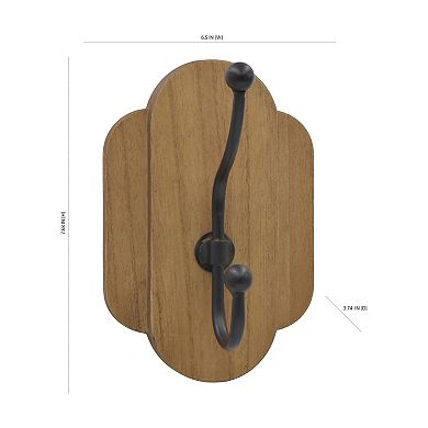 Belle Maison Wood Single Hook