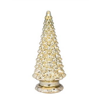 Mr Christmas Mercury Glass Tree with Twinkling Lights Table Decor