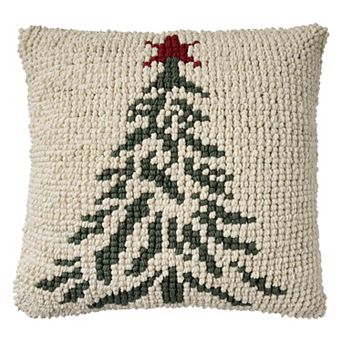 Mina Victory Holiday Loop Christmas Tree Indoor Throw Pillow