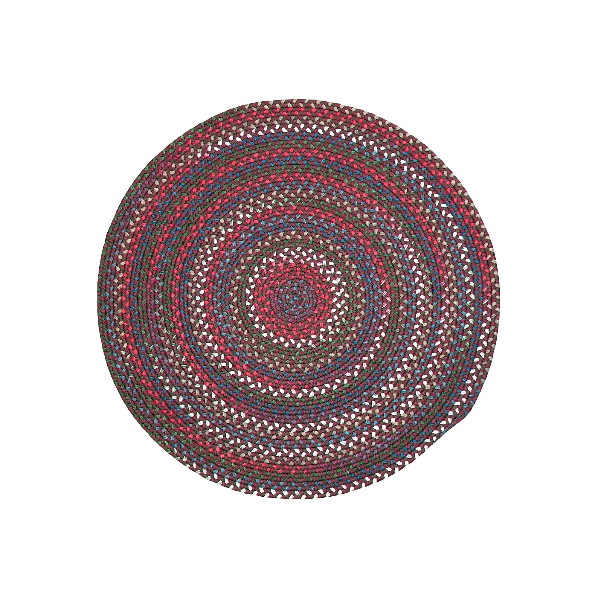 Colonial Mills The Hammersmith Classic Braided Area Round Rug, Brickyard