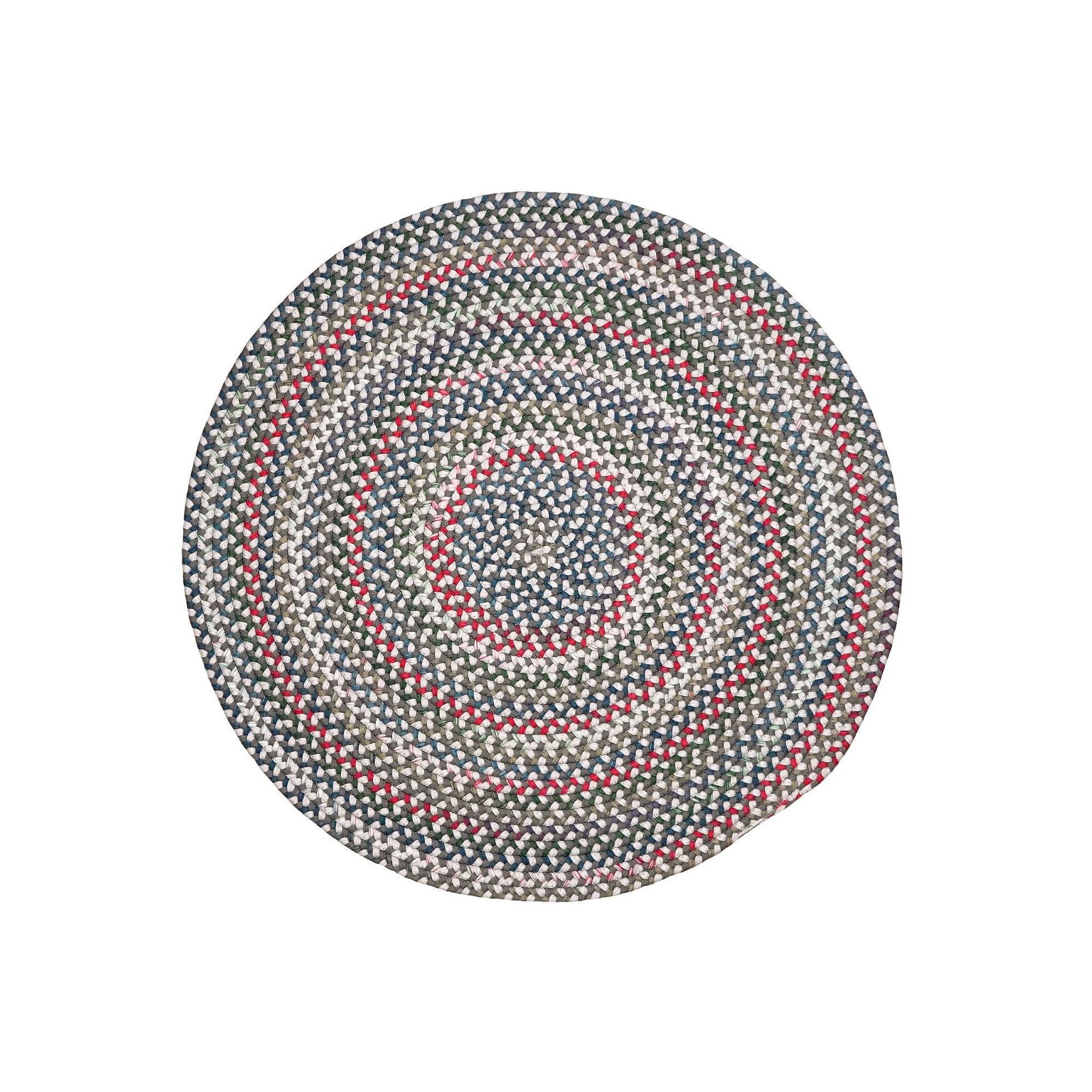 Colonial Mills The Hammersmith Classic Braided Area Round Rug, Graystone