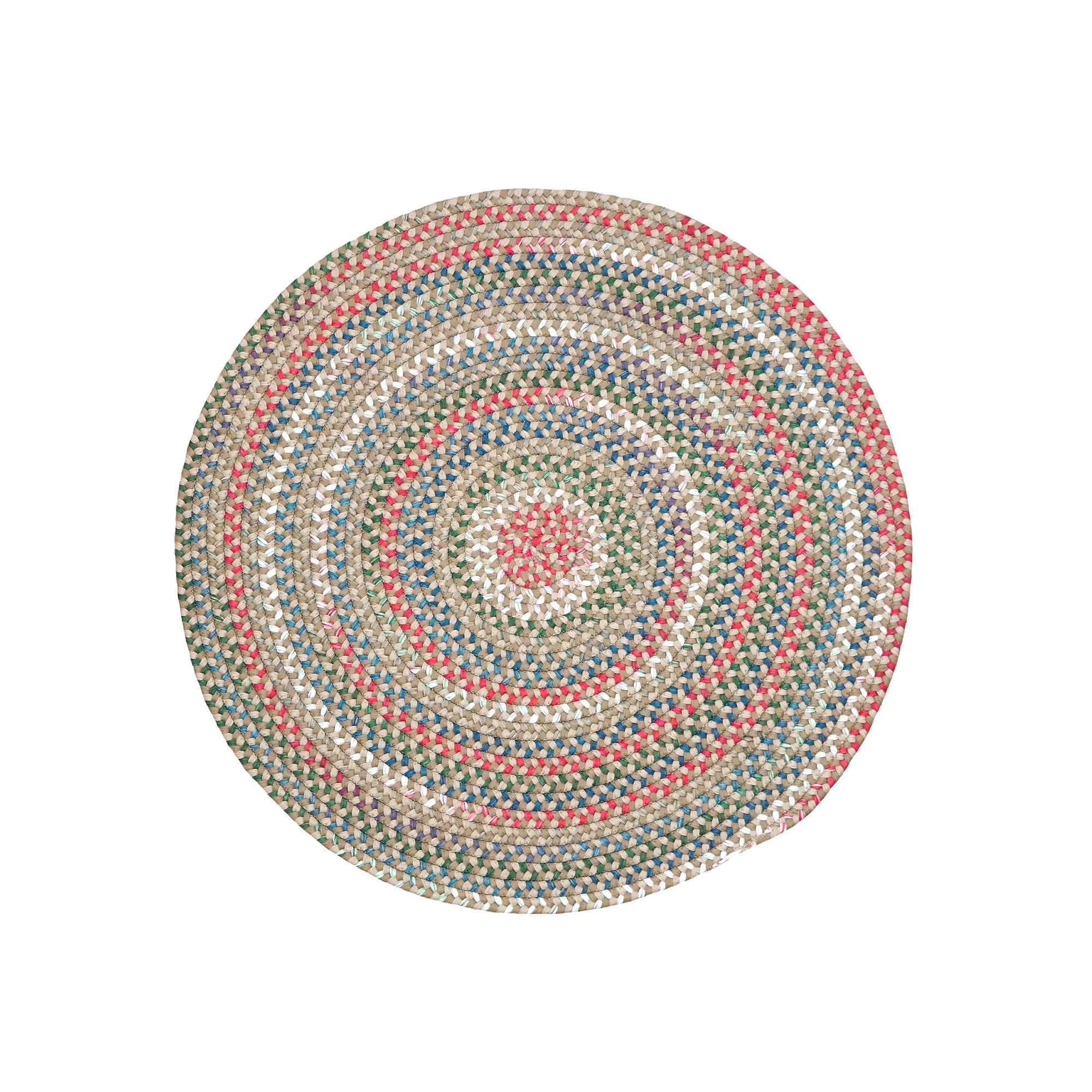 Colonial Mills The Hammersmith Classic Braided Area Round Rug, Toasted Beig