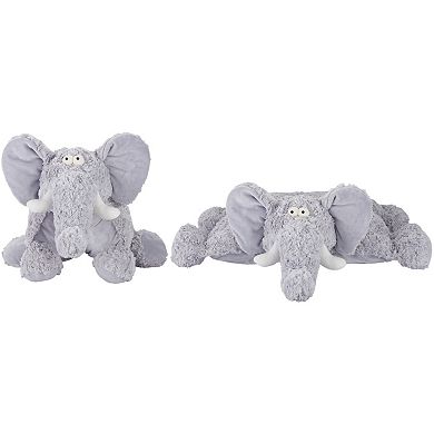 Mina Victory Plush Lines Foldable Stuffed Animal Indoor Throw Pillow