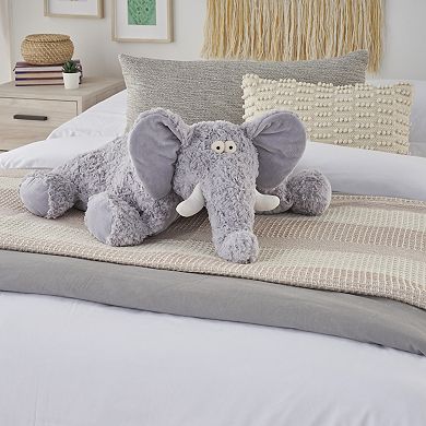 Mina Victory Plush Lines Foldable Stuffed Animal Indoor Throw Pillow
