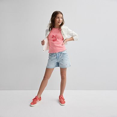 Girls 6-20 SO® Ribbed Graphic Tank Top in Regular & Plus Size