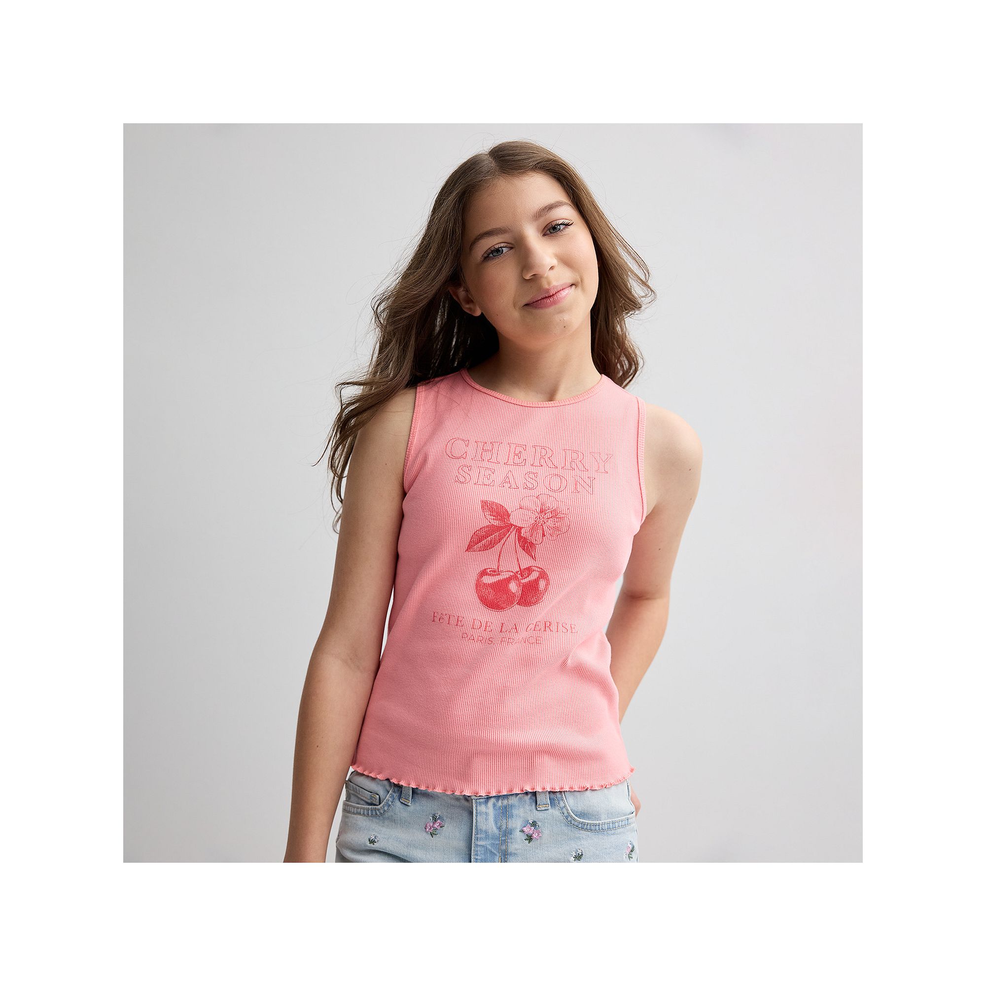 Girls 6-20 SO® Ribbed Graphic Tank Top in Regular & Plus Size, Girls, Siz