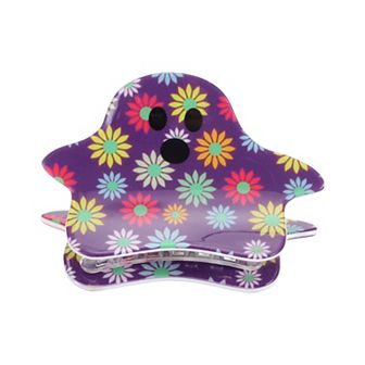 Halloween Fat Style Hair Clips Hairdo Clip for Women 3.35" Length Purple 1 pc