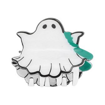 Halloween Backpack Pattern Hair Clips Hairdo Clip for Women 2.76" Length White