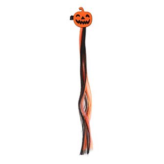 Halloween Pumpkin Style Hair Clips Hairdo Clip for Women Black Orange Purple 1 pc