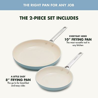 GreenPan Padova Pro 2Pc Ceramic NonStick Frying Pan Set