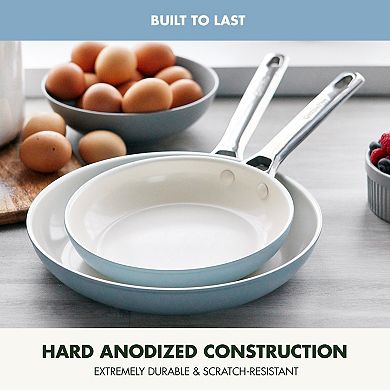 GreenPan Padova Pro 2Pc Ceramic NonStick Frying Pan Set