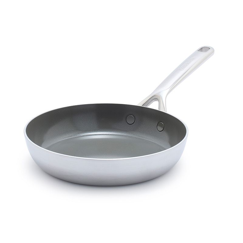 GreenPan GP5 Stainless Steel 5-PLY Healthy Ceramic Nonstick 8" Open Fry Pan PFAS-Free