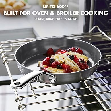 GreenPan GP5 12"in 5Ply Stainless Steel Frying Pan w Lid