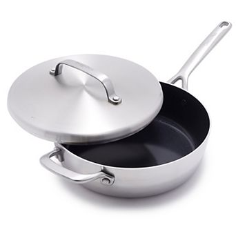 GreenPan GP5 4-qt 5Ply Stainless Steel Saute Pan with Lid
