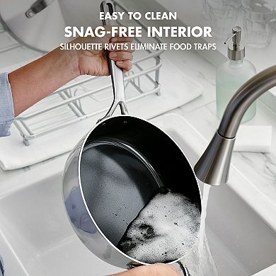 GreenPan GP5 4 QT 5Ply Stainless Steel Saute Pan with Lid