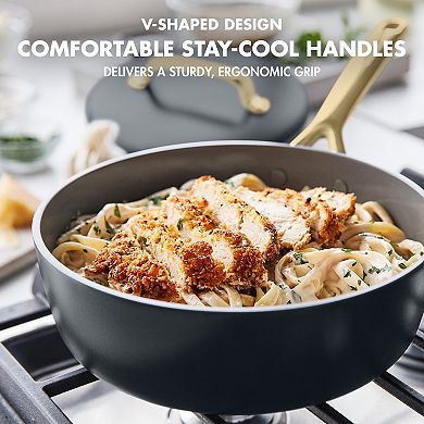 GreenPan GP5 Colors 14 pc Hard Anodized Ceramic NonStick Cookware Set