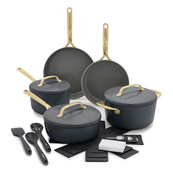 GreenPan GP5 Colors 14 pc Hard Anodized Ceramic NonStick Cookware Set