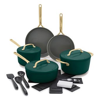 GreenPan GP5 Colors 14 pc Hard Anodized Ceramic NonStick Cookware Set
