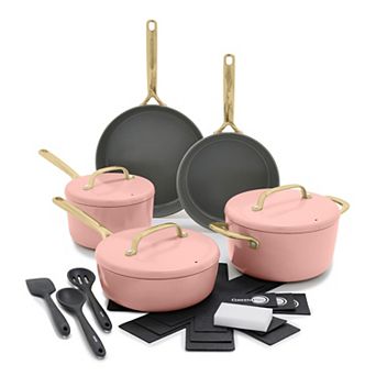 GreenPan GP5 Colors 14 pc Hard Anodized Ceramic NonStick Cookware Set
