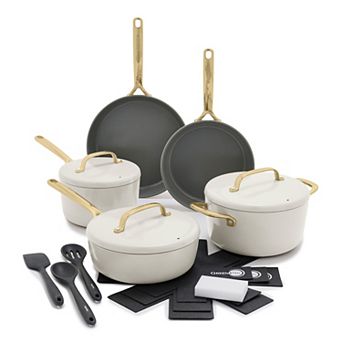 GreenPan GP5 Colors 14 pc Hard Anodized Ceramic NonStick Cookware Set