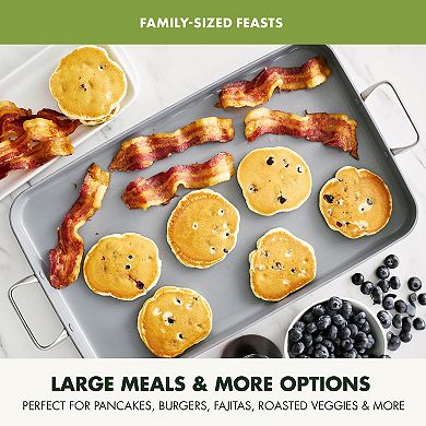 GreenPan Valencia Pro Hard Anodized Ceramic Non-Stick Double Griddle