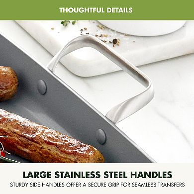 GreenPan Valencia Pro Hard Anodized Ceramic Non-Stick Double Griddle