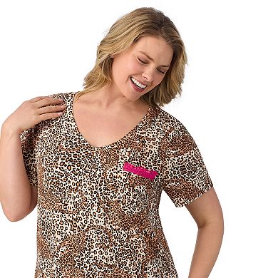 Plus Size Beauty Sleep Social Short Sleeve Sleepshirt