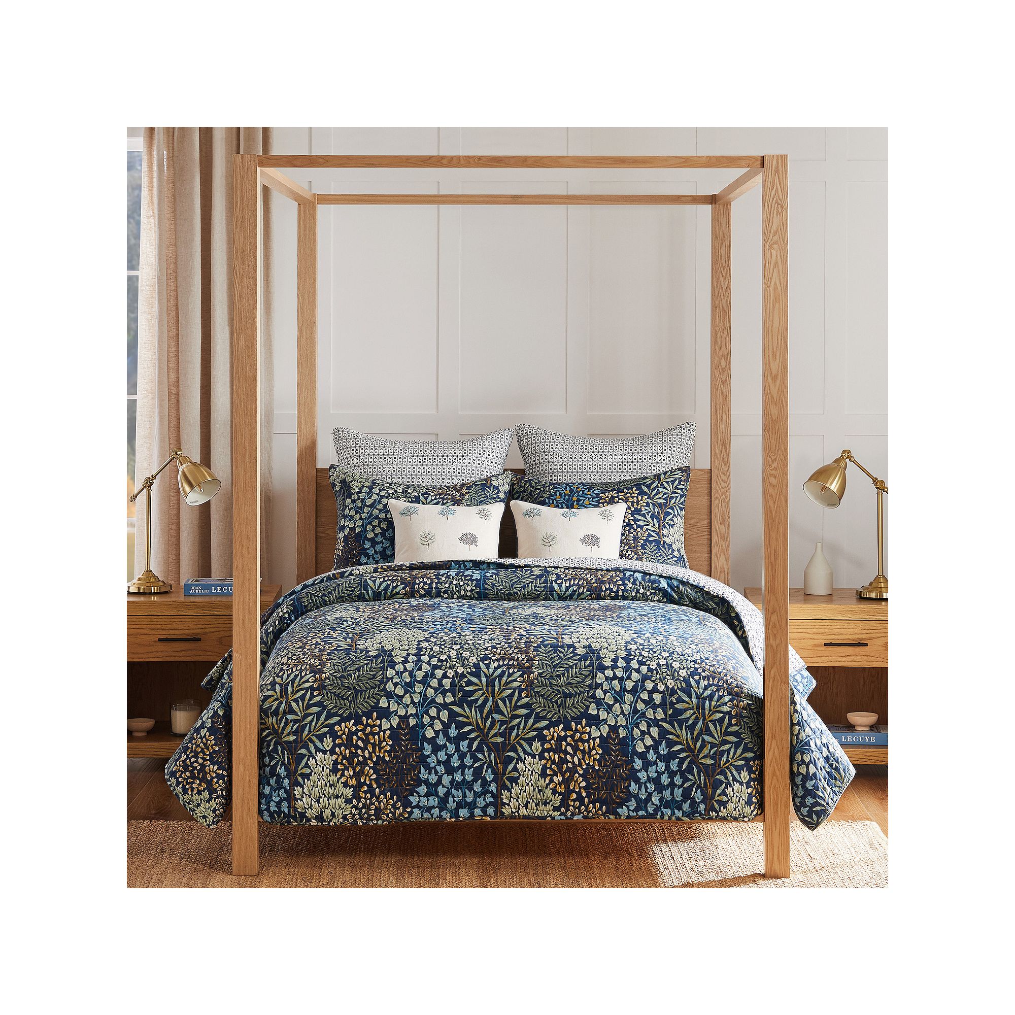 Levtex Home English Forest Quilt Set, Blue