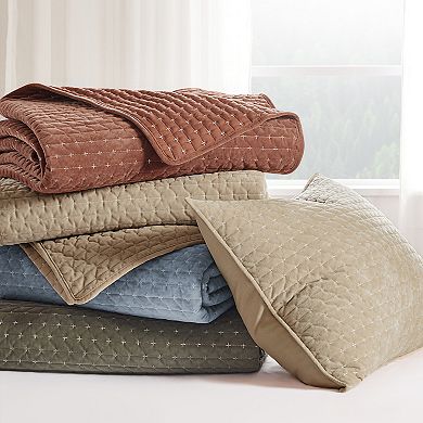 Levtex Home Velvet Stitch Chambray Quilt Set