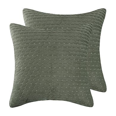 Levtex Home Velvet Stitch Chambray Quilt Set