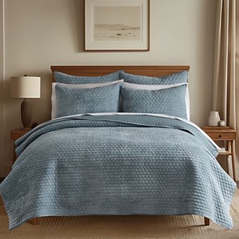 Levtex Home Velvet Stitch Quilt Set