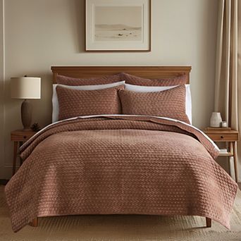 Levtex Home Velvet Stitch Quilt Set