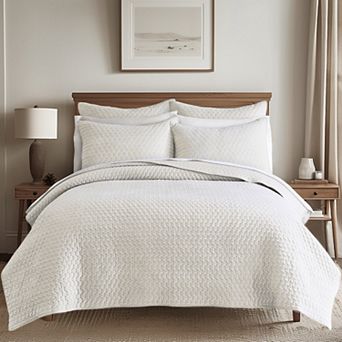 Levtex Home Velvet Stitch Quilt Set