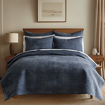 Levtex Home Velvet Stitch Quilt Set