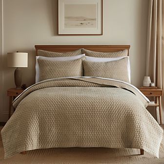 Levtex Home Velvet Stitch Quilt Set