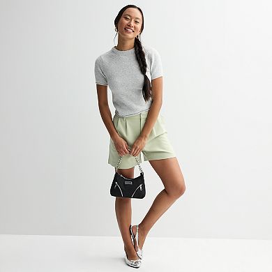 Juniors' SO® Short Sleeve Crew Neck Sweater Tee
