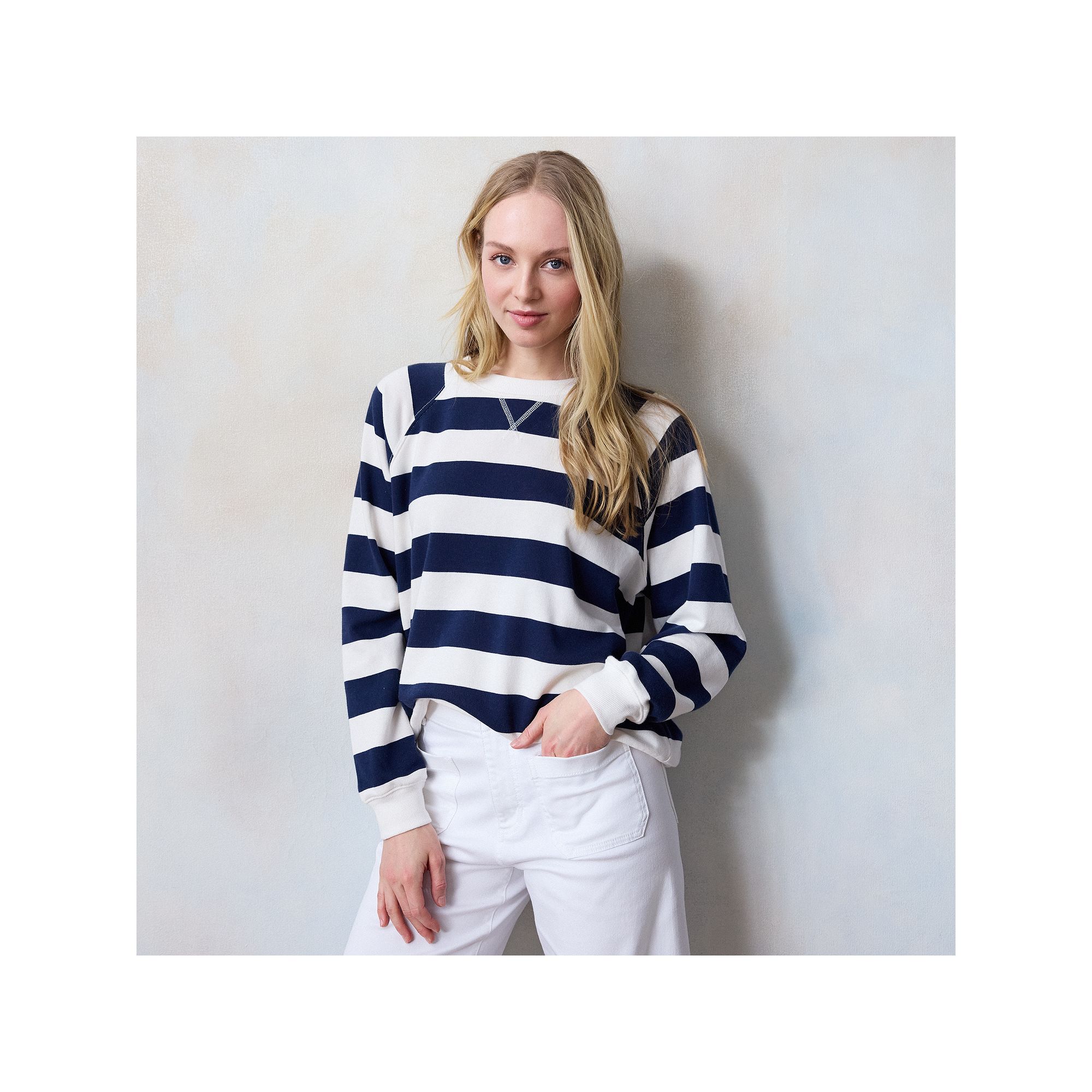 Womens LC Lauren Conrad French Terry Long Sleeve Crewneck Sweatshirt, Size