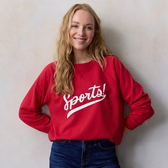 Women's LC Lauren Conrad French Terry Crewneck Sweatshirt