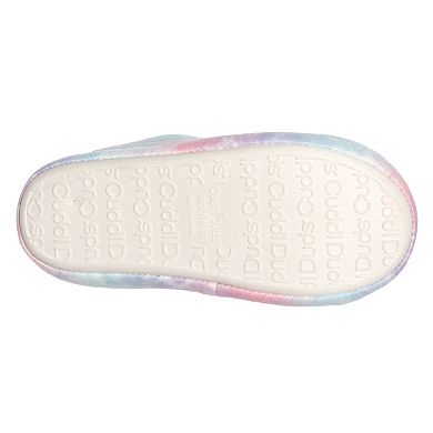 Girls Cuddl Duds Allover Print Fleece Clog Slippers