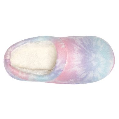 Girls Cuddl Duds Allover Print Fleece Clog Slippers